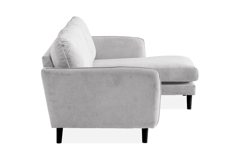 Trend Lyx 3-sits Högervänd L-formad Divansoffa i Tyg - Ljusgrå - Möbler - Vardagsrum - Soffor - Divansoffa & schäslong