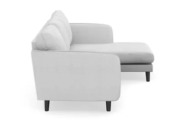 Trend Lyx 3-sits Högervänd L-formad Divansoffa i Tyg - Ljusgrå - Möbler - Vardagsrum - Soffor - Divansoffa & schäslong