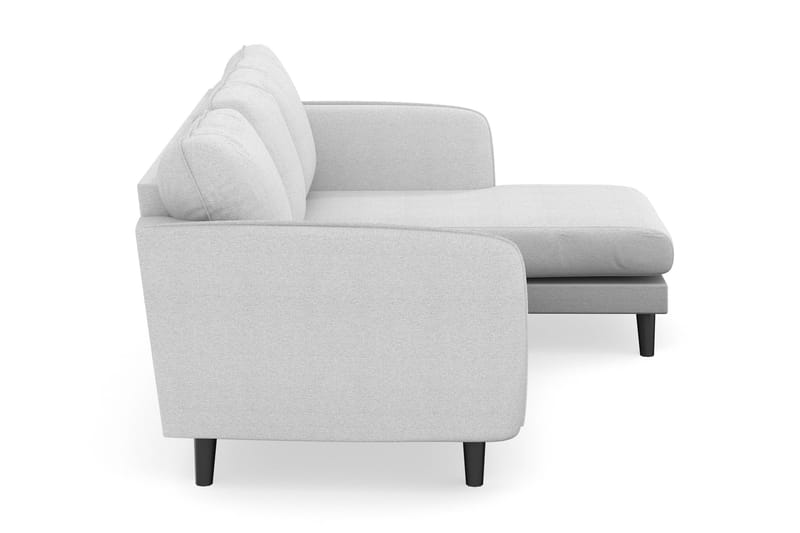 Trend Lyx 3-sits Högervänd L-formad Divansoffa i Tyg - Ljusgrå - Möbler - Vardagsrum - Soffor - Divansoffa & schäslong