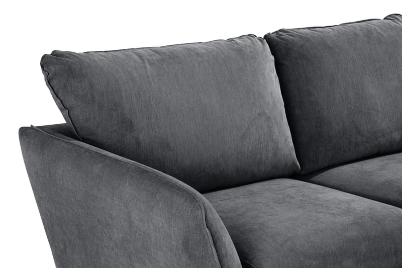 Trend Lyx 3-sits Högervänd L-formad Divansoffa i Tyg - Mörkgrå - Möbler - Vardagsrum - Soffor - Divansoffa & schäslong