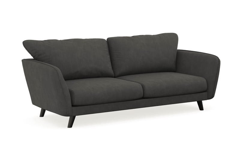 Trend Lyx 3-sits Manchestersoffa - Mörkgrå - Möbler - Vardagsrum - Soffor - 3-sits soffor