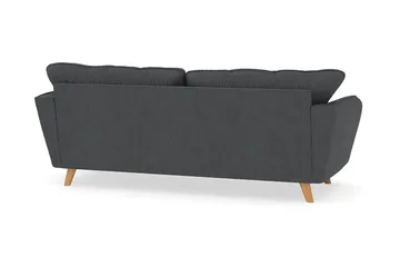 Trend Lyx 3-sits Manchestersoffa - Mörkgrå - Möbler - Vardagsrum - Soffor - 3-sits soffor