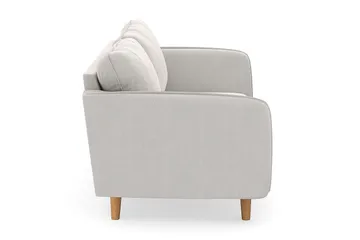 Trend Lyx 3-sits Sammetssoffa - Krämvit - Möbler - Vardagsrum - Soffor - Sammetssoffor