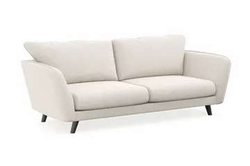 Trend Lyx 3-sits Sammetssoffa - Krämvit - Möbler - Vardagsrum - Soffor - Sammetssoffor