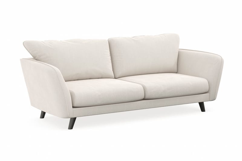 Trend Lyx 3-sits Sammetssoffa - Krämvit - Möbler - Vardagsrum - Soffor - Sammetssoffor