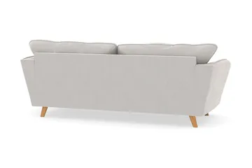 Trend Lyx 3-sits Sammetssoffa - Krämvit - Möbler - Vardagsrum - Soffor - Sammetssoffor