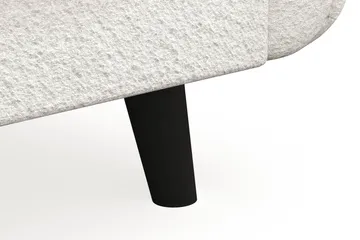 Trend Lyx 3-sits Soffa i Bouclé - Vit - Möbler - Vardagsrum - Soffor - 3-sits soffor