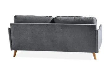 Trend Lyx 3-sits Soffa - Mörkgrå/Ek - Möbler - Vardagsrum - Soffor - 3-sits soffor