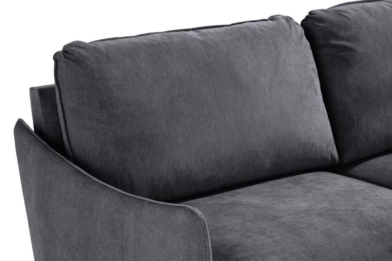 Trend Lyx 3-sits Soffa - Mörkgrå/Ek - Möbler - Vardagsrum - Soffor - 3-sits soffor
