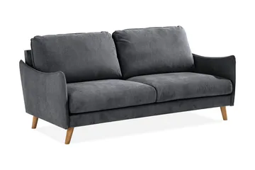 Trend Lyx 3-sits Soffa - Mörkgrå/Ek - Möbler - Vardagsrum - Soffor - 3-sits soffor