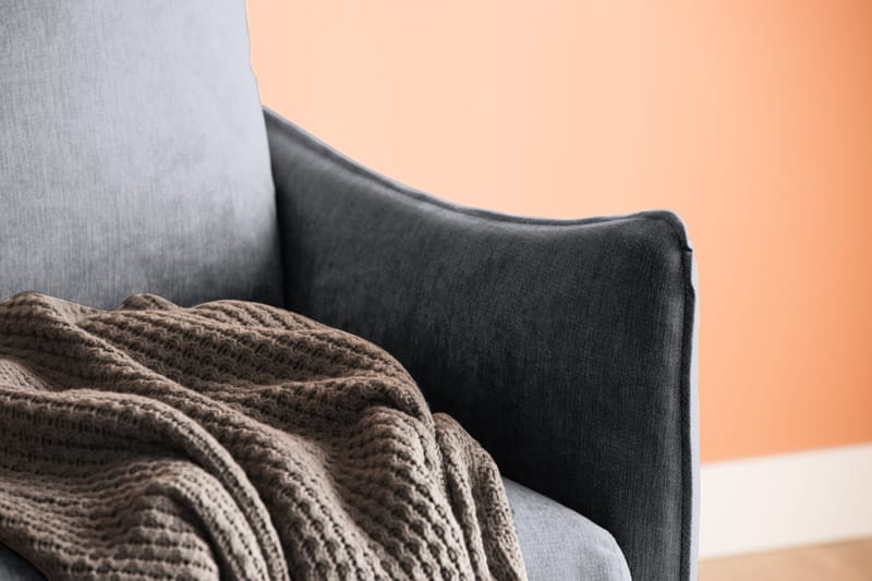 Trend Lyx 3-sits Soffa - Mörkgrå/Ek - Möbler - Vardagsrum - Soffor - 3-sits soffor