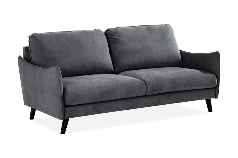 Trend Lyx 3-sits Soffa - Mörkgrå/Svart - Möbler - Vardagsrum - Soffor - 3-sits soffor