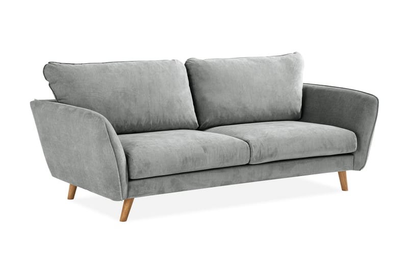 Trend Lyx 3-sits Tygsoffa - Grå - Möbler - Vardagsrum - Soffor - 3-sits soffor
