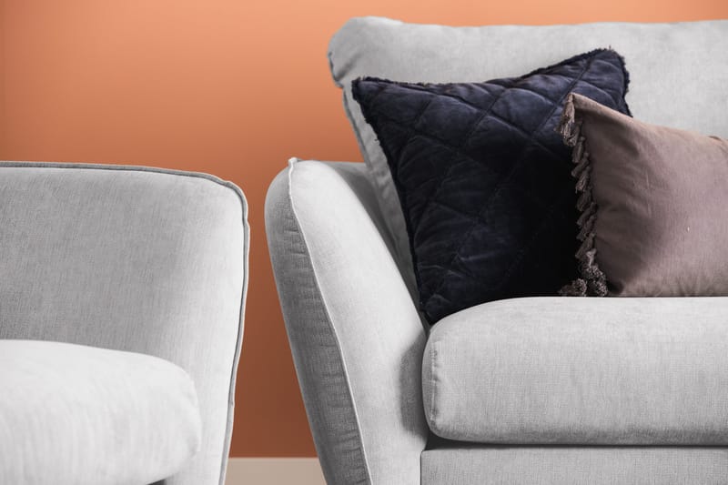 Trend Lyx 3-sits Tygsoffa - Ljusgrå - Möbler - Vardagsrum - Soffor - 3-sits soffor