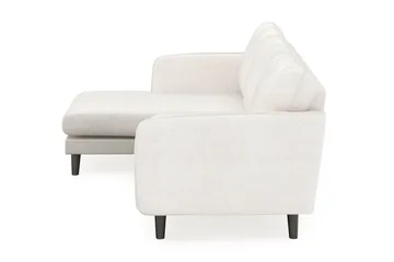 Trend Lyx 3-sits Vänstervänd L-formad Divansoffa i Bouclé - Vit - Möbler - Vardagsrum - Soffor - Divansoffa & schäslong