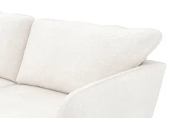 Trend Lyx 3-sits Vänstervänd L-formad Divansoffa i Bouclé - Vit - Möbler - Vardagsrum - Soffor - Divansoffa & schäslong