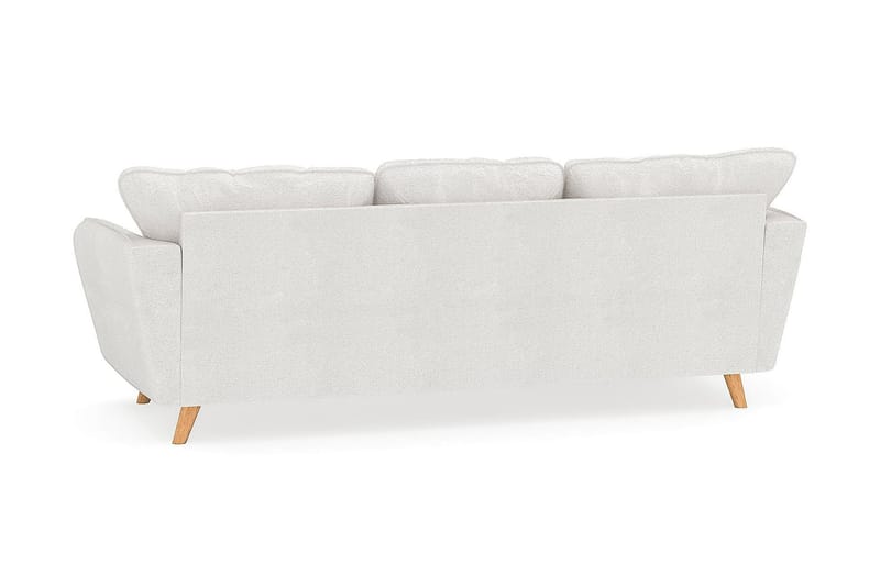 Trend Lyx 3-sits Vänstervänd L-formad Divansoffa i Bouclé - Vit - Möbler - Vardagsrum - Soffor - Divansoffa & schäslong