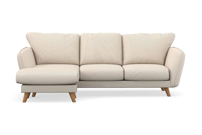Trend Lyx 3-sits Vänstervänd L-formad Divansoffa i Manchester, Beige