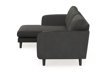 Trend Lyx 3-sits Vänstervänd L-formad Divansoffa i Manchester - Mörkgrå - Möbler - Vardagsrum - Soffor - Divansoffa & schäslong