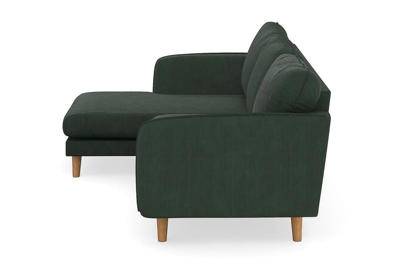 Trend Lyx 3-sits Vänstervänd L-formad Divansoffa i Manchester - Mörkgrön - Möbler - Vardagsrum - Soffor - Divansoffa & schäslong
