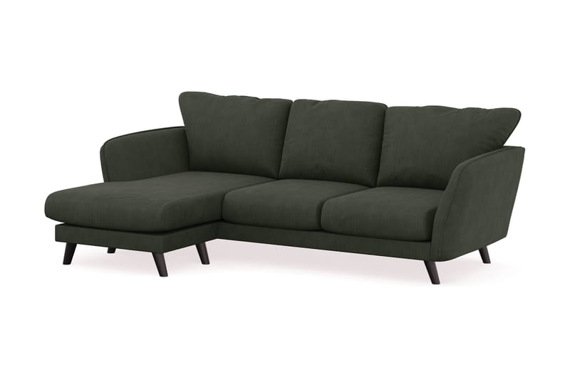 Trend Lyx 3-sits Vänstervänd L-formad Divansoffa i Manchester - Mörkgrön - Möbler - Vardagsrum - Soffor - Divansoffa & schäslong