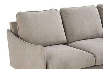 Trend Lyx 3-sits Vänstervänd L-formad Divansoffa i Tyg - Beige - Möbler - Vardagsrum - Soffor - Divansoffa & schäslong