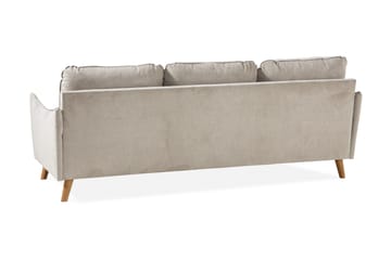 Trend Lyx 3-sits Vänstervänd L-formad Divansoffa i Tyg - Beige - Möbler - Vardagsrum - Soffor - Divansoffa & schäslong