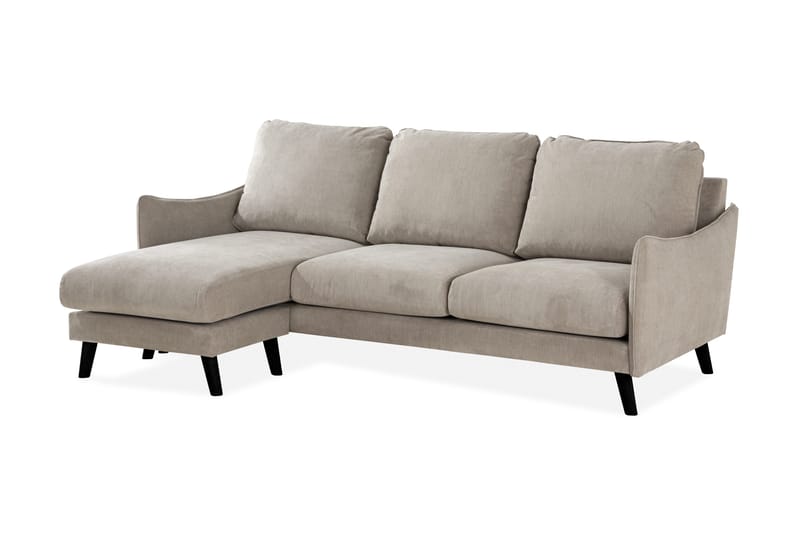 Trend Lyx 3-sits Vänstervänd L-formad Divansoffa i Tyg - Beige - Möbler - Vardagsrum - Soffor - Divansoffa & schäslong