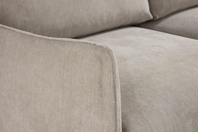 Trend Lyx 3-sits Vänstervänd L-formad Divansoffa i Tyg - Beige - Möbler - Vardagsrum - Soffor - Divansoffa & schäslong