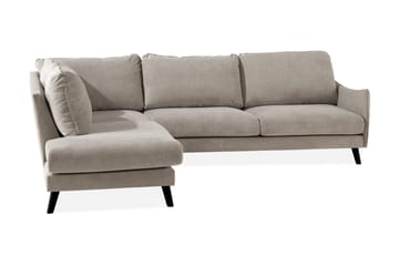 Trend Lyx 3-sits Vänstervänd L-formad Divansoffa i Tyg - Beige - Möbler - Vardagsrum - Soffor - Divansoffa & schäslong