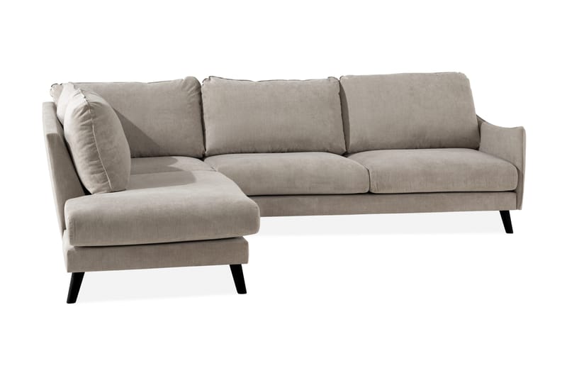 Trend Lyx 3-sits Vänstervänd L-formad Divansoffa i Tyg - Beige - Möbler - Vardagsrum - Soffor - Divansoffa & schäslong