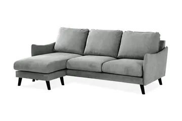 Trend Lyx 3-sits Vänstervänd L-formad Divansoffa i Tyg - Grå - Möbler - Vardagsrum - Soffor - Divansoffa & schäslong