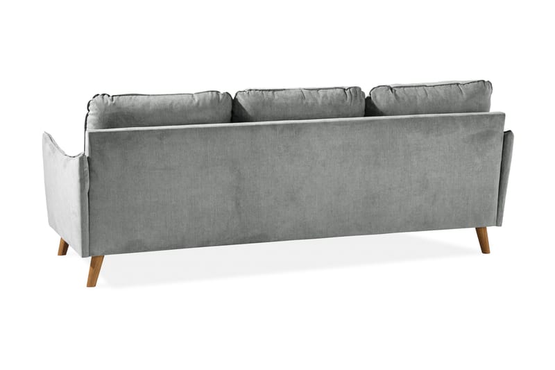 Trend Lyx 3-sits Vänstervänd L-formad Divansoffa i Tyg - Grå - Möbler - Vardagsrum - Soffor - Divansoffa & schäslong