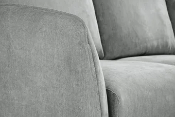 Trend Lyx 3-sits Vänstervänd L-formad Divansoffa i Tyg - Grå - Möbler - Vardagsrum - Soffor - Divansoffa & schäslong