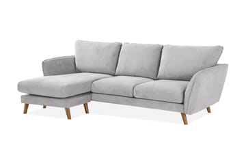 Trend Lyx 3-sits Vänstervänd L-formad Divansoffa i Tyg - Ljusgrå - Möbler - Vardagsrum - Soffor - Divansoffa & schäslong