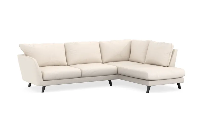 Trend Lyx 4-sits Högervänd L-formad Schäslongsoffa i Manchester - Beige - Möbler - Vardagsrum - Soffor - Divansoffa & schäslong