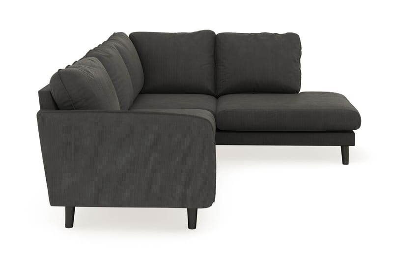 Trend Lyx 4-sits Högervänd L-formad Schäslongsoffa i Manchester - Mörkgrå - Möbler - Vardagsrum - Soffor - Divansoffa & schäslong