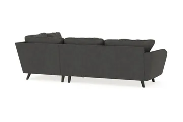 Trend Lyx 4-sits Högervänd L-formad Schäslongsoffa i Manchester - Mörkgrå - Möbler - Vardagsrum - Soffor - Divansoffa & schäslong
