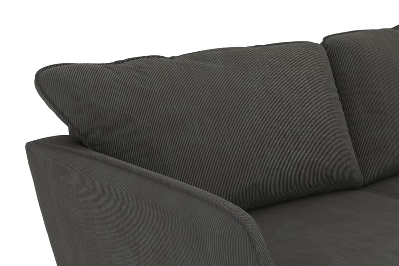 Trend Lyx 4-sits Högervänd L-formad Schäslongsoffa i Manchester - Mörkgrå - Möbler - Vardagsrum - Soffor - Divansoffa & schäslong