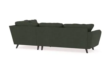 Trend Lyx 4-sits Högervänd L-formad Schäslongsoffa i Manchester - Mörkgrön - Möbler - Vardagsrum - Soffor - Divansoffa & schäslong