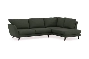 Trend Lyx 4-sits Högervänd L-formad Schäslongsoffa i Manchester - Mörkgrön - Möbler - Vardagsrum - Soffor - Divansoffa & schäslong