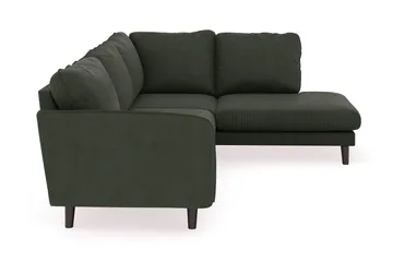 Trend Lyx 4-sits Högervänd L-formad Schäslongsoffa i Manchester - Mörkgrön - Möbler - Vardagsrum - Soffor - Divansoffa & schäslong