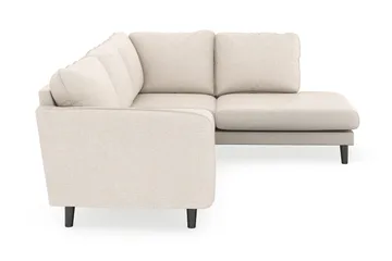 Trend Lyx 4-sits Högervänd L-formad Schäslongsoffa i Tyg - Beige - Möbler - Vardagsrum - Soffor - Divansoffa & schäslong