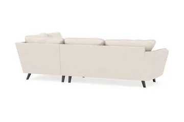 Trend Lyx 4-sits Högervänd L-formad Schäslongsoffa i Tyg - Beige - Möbler - Vardagsrum - Soffor - Divansoffa & schäslong
