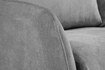 Trend Lyx 4-sits Högervänd L-formad Schäslongsoffa i Tyg - Grå - Möbler - Vardagsrum - Soffor - Divansoffa & schäslong