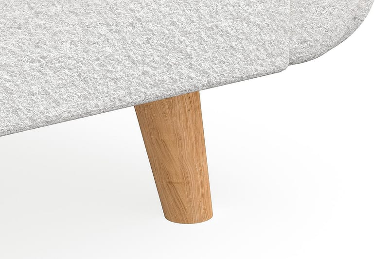 Trend Lyx 4-sits Högervänd U-formad Soffa med Divan och Schäslong i Bouclé - Vit - Möbler - Vardagsrum - Soffor - U-soffor
