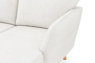 Trend Lyx 4-sits Högervänd U-formad Soffa med Divan och Schäslong i Bouclé - Vit - Möbler - Vardagsrum - Soffor - U-soffor