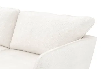 Trend Lyx 4-sits Högervänd U-formad Soffa med Divan och Schäslong i Bouclé - Vit - Möbler - Vardagsrum - Soffor - U-soffor