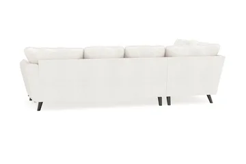 Trend Lyx 4-sits Högervänd U-formad Soffa med Divan och Schäslong i Bouclé - Vit - Möbler - Vardagsrum - Soffor - U-soffor