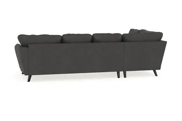 Trend Lyx 4-sits Högervänd U-formad Soffa med Divan och Schäslong i Manchester - Mörkgrå - Möbler - Vardagsrum - Soffor - U-soffor